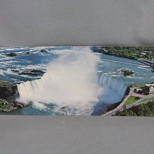 Vintage Postcard - Niagra Falls Panoramic Picture Oversize Length - Dexter Press
